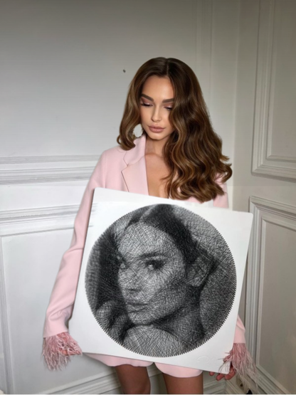 Kişiye Özel El Yapımı String Art Tablo