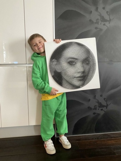 Kişiye Özel El Yapımı String Art Tablo