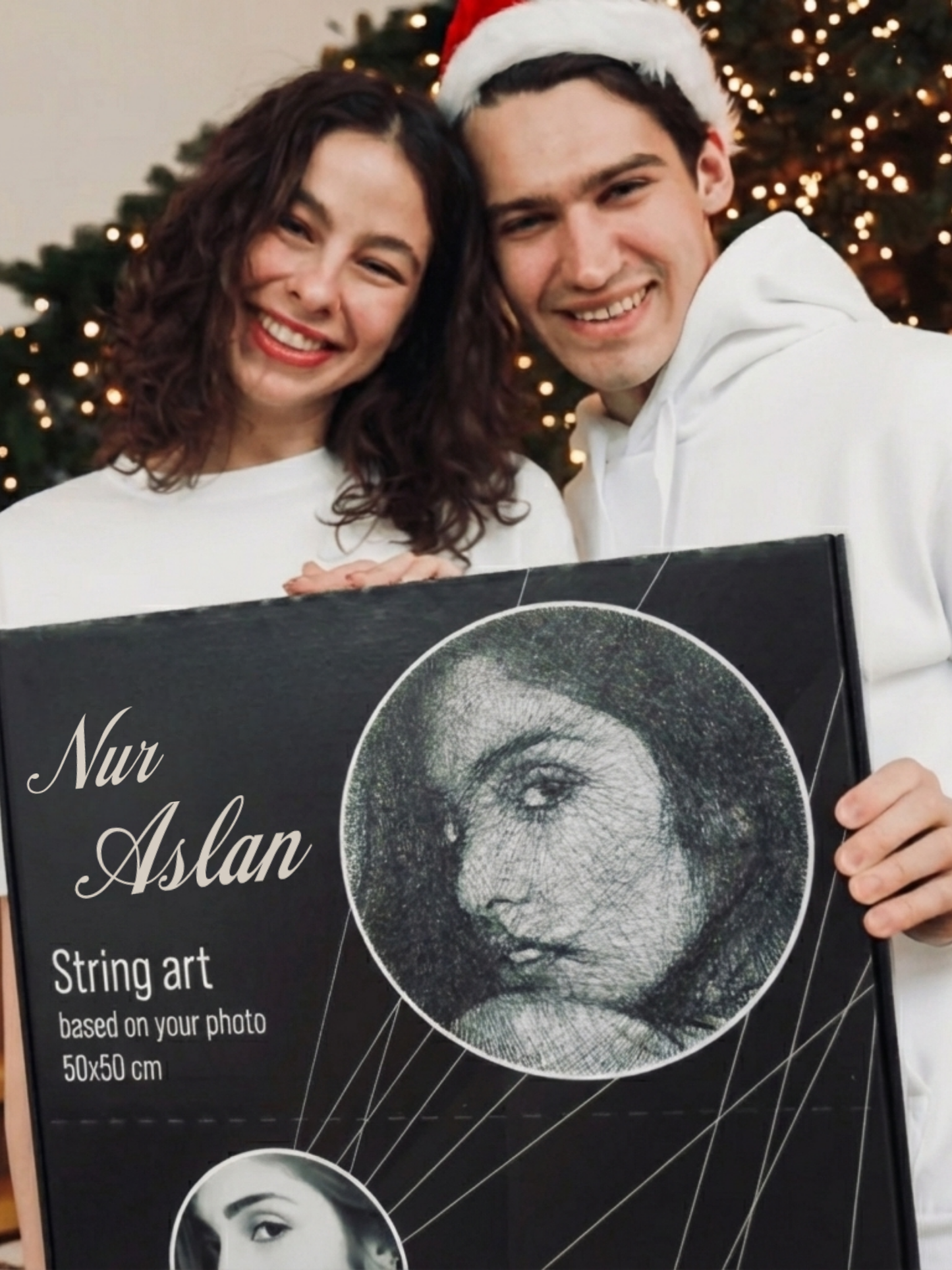 Kişiye Özel El Yapımı String Art Tablo